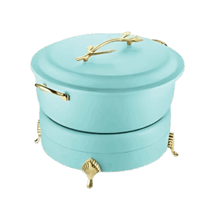 Elegant Aqua Blue Chafing Container