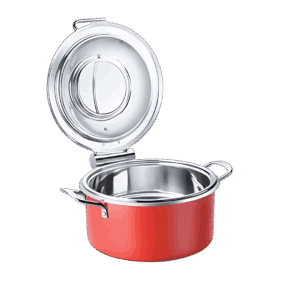 Shapes Steel Core Enamel Casserole, Empire Red
