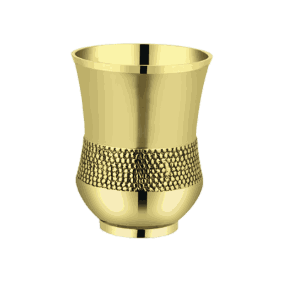 Handcrafted Pure Brass Water Glass