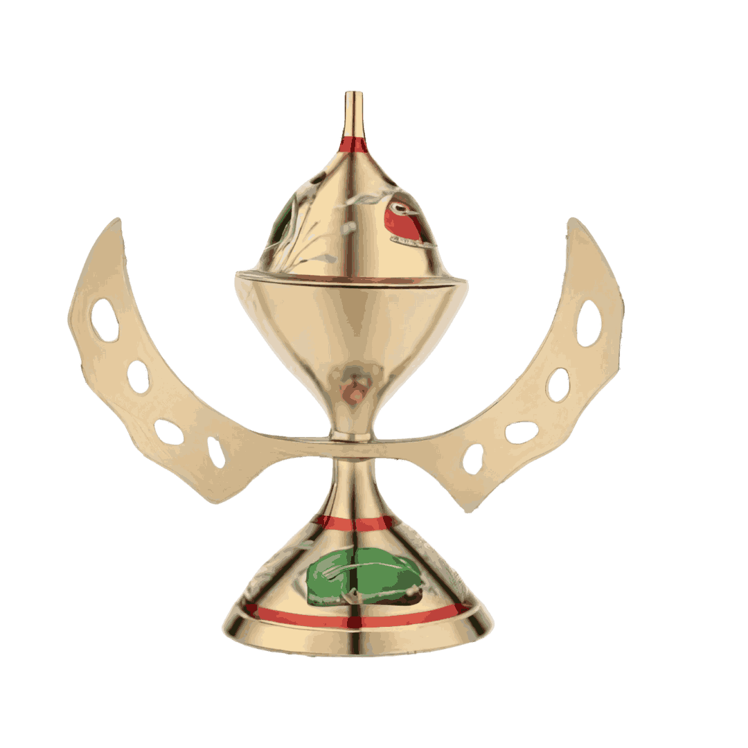 Brass Decorative Sindoor Box With Artistic Wings