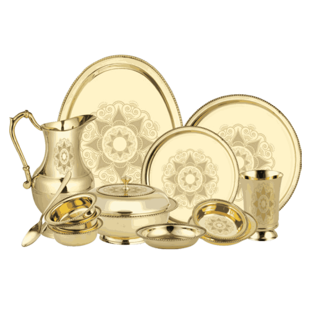 Global Brass Dinner Set (51 pieces)