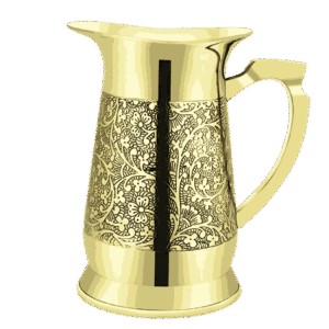 Brass Jug/Pitcher Designer Etching Jug For Serving Water