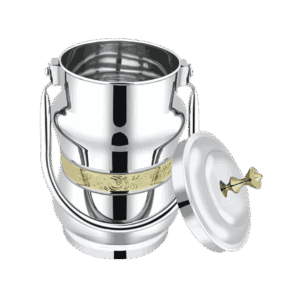 Stainless Steel Pot/Barni With Pipe Handle