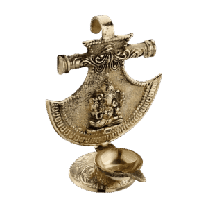 Pure Brass Ganesha Stand/Hanging Pooja Diya