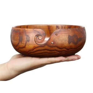 Yarn Bowl For Knitting Crochet With Spiral Design