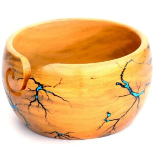 Designer Wooden Knitting Yarn Ball Holder