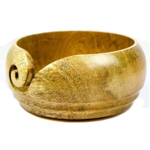 Premium Butter-Scoop Mango Yarn Ball Storage Bowl