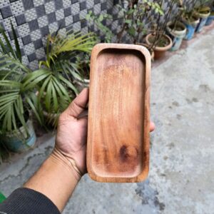 Mini Wooden Serving Tray for Home Kitchen