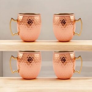 Pure Copper Mug Set Of 4
